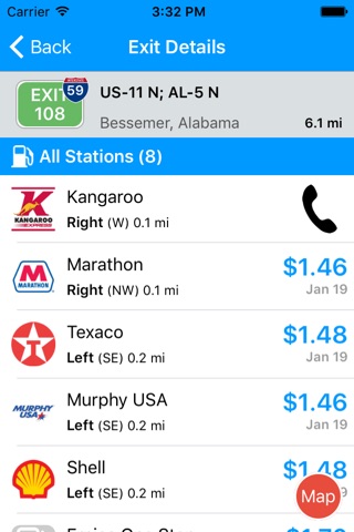 iExit Gas: Cheapest Gas Prices By Interstate Exit screenshot 3