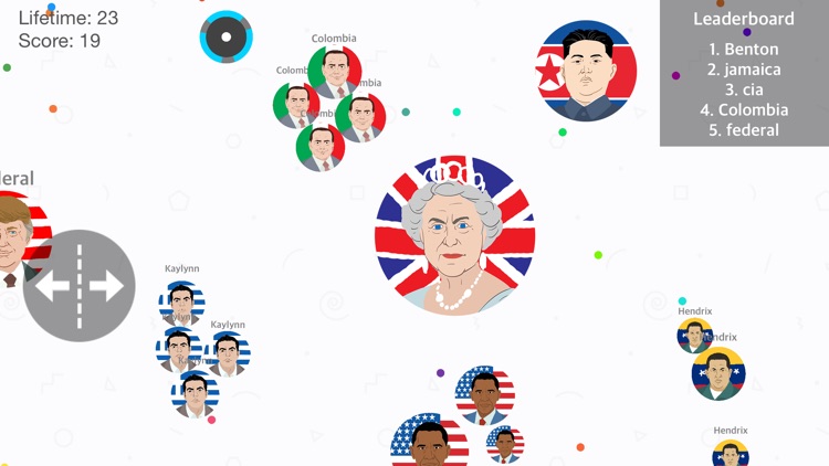 Presidents War: Eat Dot Game - multiplayer cell eater in paradise hocus