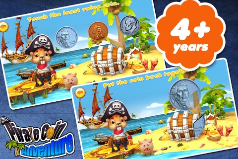 Preschool match(coin) Pirate coin adventure screenshot 2