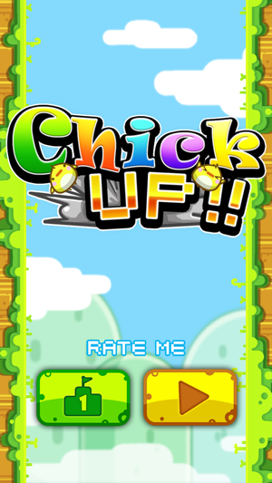 Chick UP!! (The Vertical Version of a Flappy Little Bird Adv(圖4)-速報App