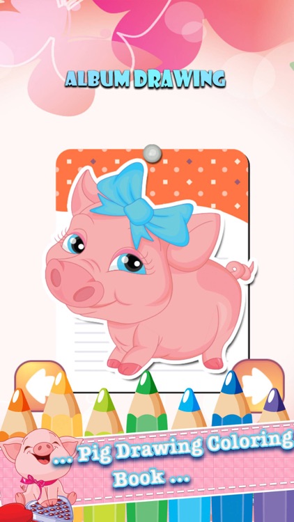 Pig Drawing Coloring Book - Cute Caricature Art Ideas pages for kids