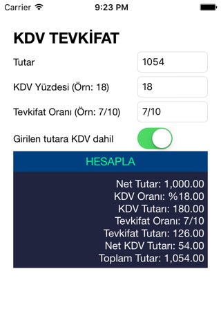 KDV Tevkifat screenshot 2
