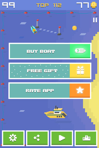 Pixel Bit Drift - Speed Boats Water Challenge screenshot 4