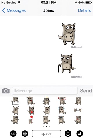 Wolf Emojis screenshot 4