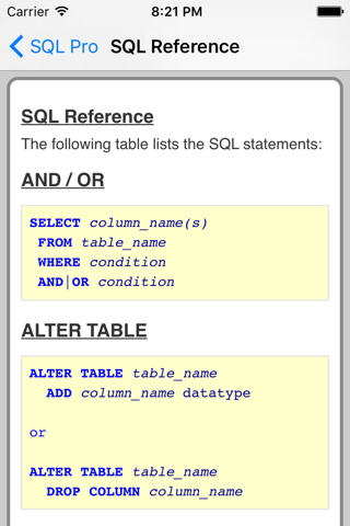 SQL Pro FREE screenshot 4