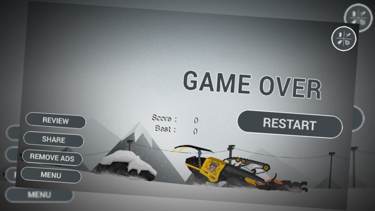 Snowmobile mountain trails hardcore racing Free screenshot-4