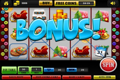 Christmas Shiver Slots - Play Lucky Casino : Real Fun Slot Machines Pro! screenshot 4