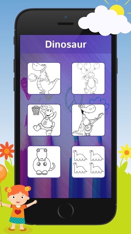 Dinosaur Coloring Book - Free Fun Educational Dinosaur Drawing Pages for Preschool screenshot-3