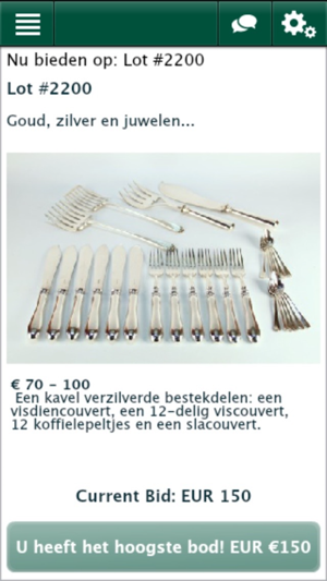 Onder de boompjes Bidding App