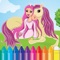 Princess Coloring Book - is an addictive educational entertainment for kids of all ages