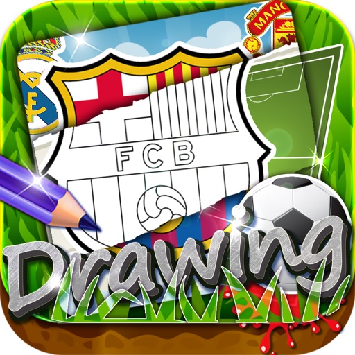 Drawing Desk Football Team Logo : Draw and Paint Coloring Book Edition icon