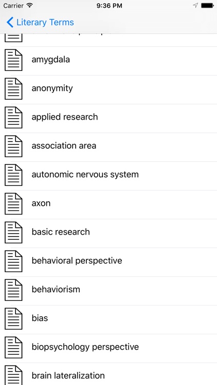 Psychology Terms Dictionary & Flashcards screenshot-3