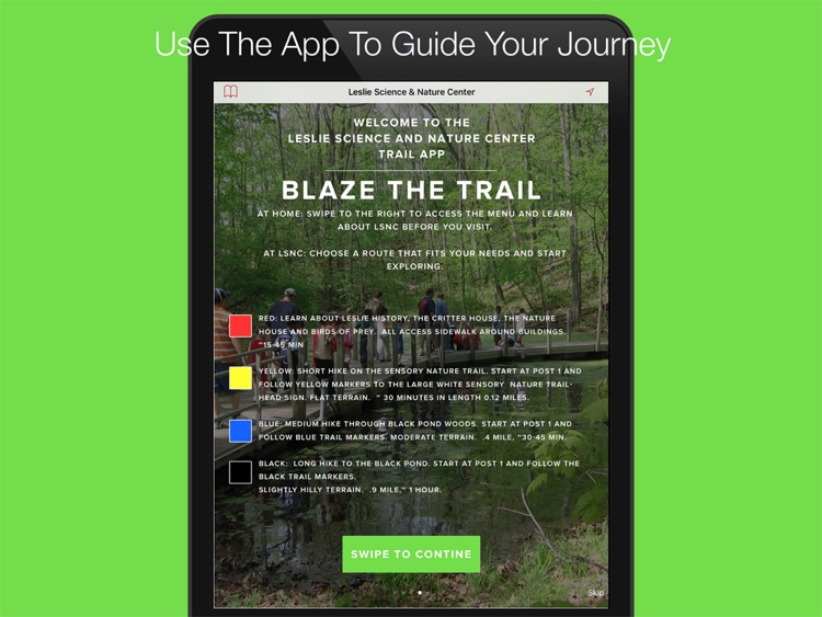 Leslie Science Trail App