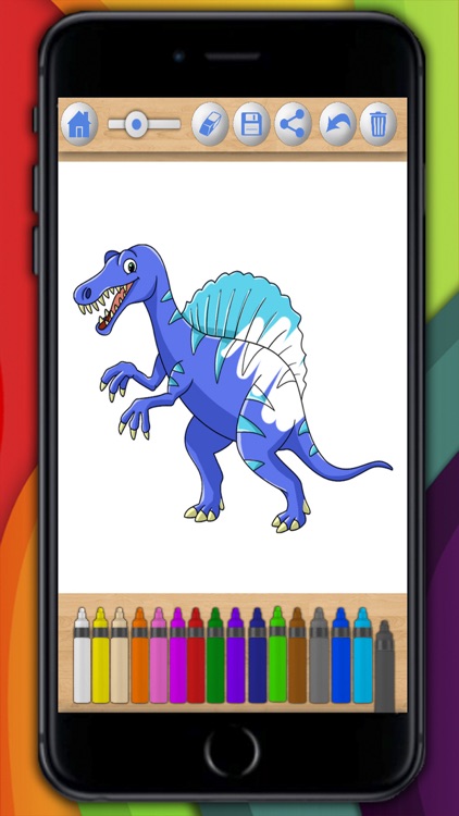 Dinosaurs Coloring book & Paint the Jurassic screenshot-4