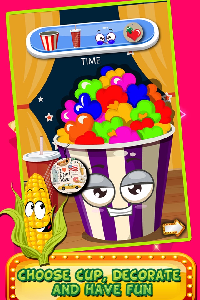 Popcorn Maker-Kids Girls free cooking fun game screenshot 2