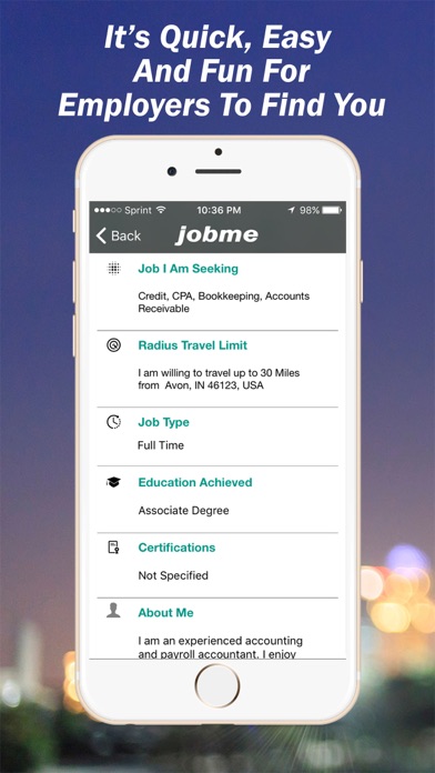 How to cancel & delete Jobme - where jobs find you from iphone & ipad 4