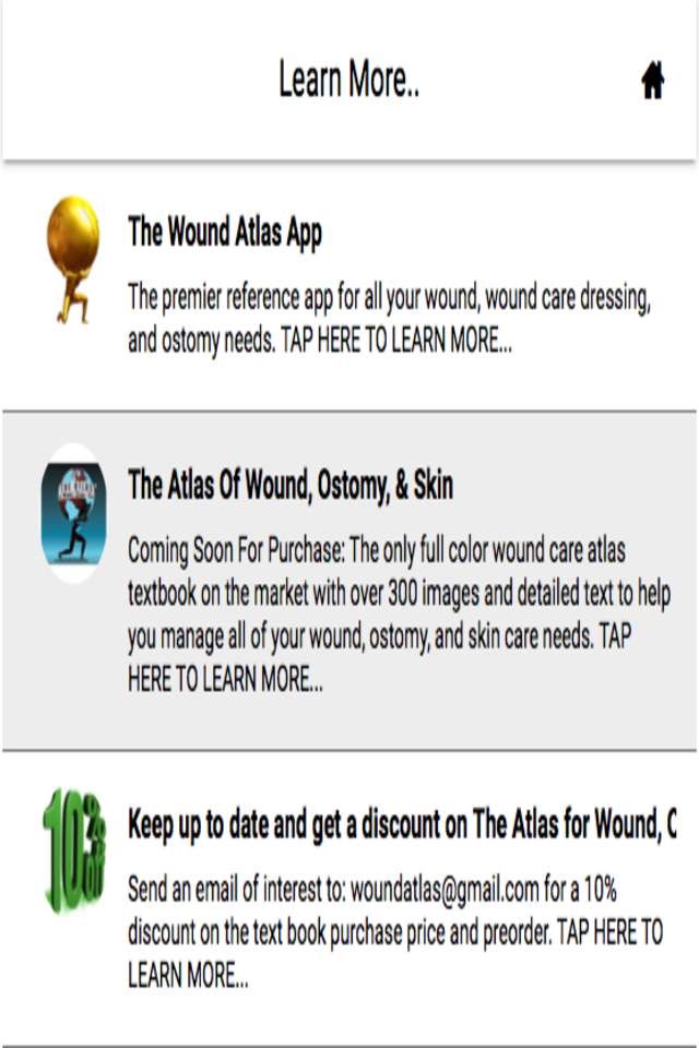 THE WOUND ATLAS APP screenshot 2
