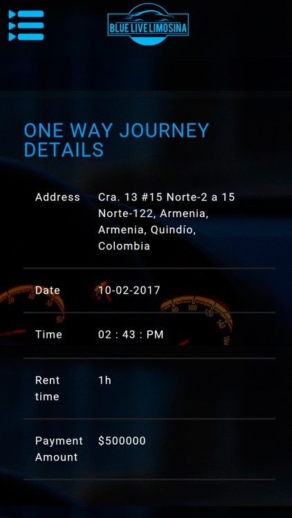 Blue live limusina screenshot-3