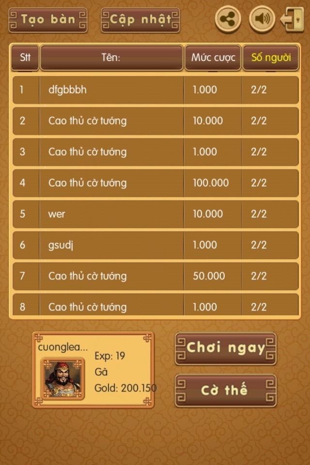 Co tuong Online -Cờ tướng 2018 screenshot 4