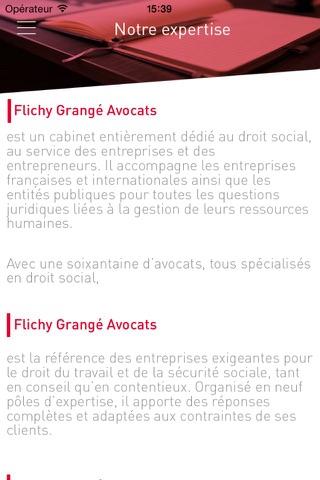 Flichy Grangé Avocats screenshot 2