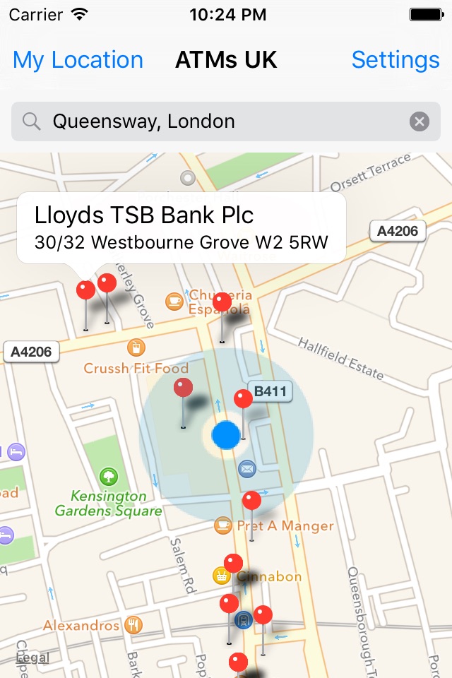 ATMs UK - find the nearest ATM screenshot 2