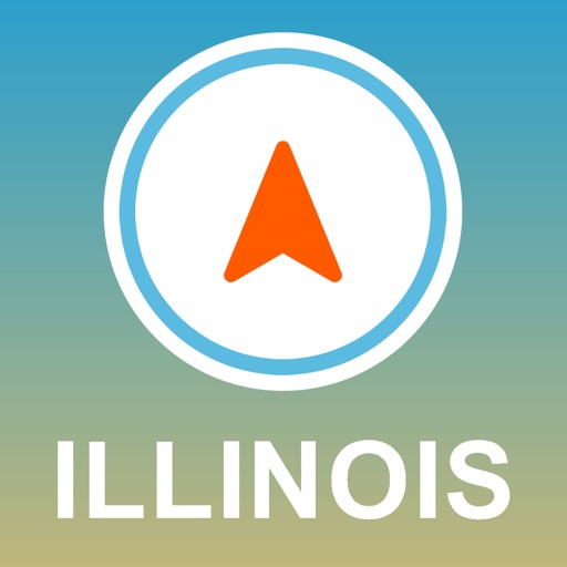 Illinois, USA GPS - Offline Car Navigation icon