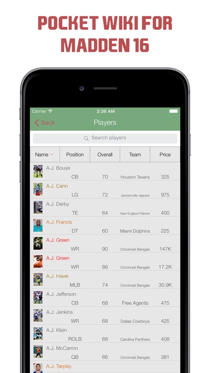 Pocket Wiki for Madden NFL 16