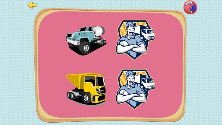 Learning Car and Pickup Trucks Matches or Matching Games for Toddlers and Little Kids