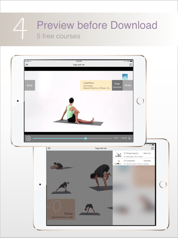 带我练瑜伽—以丰富视频课程连结瑜伽学员和教练的平台（iPad版） screenshot 4