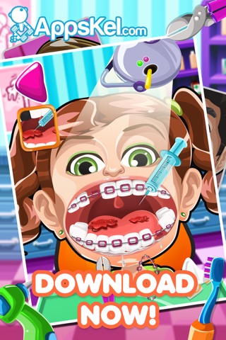 Crazy Nick's Celebrity Dentist Story – 5 Dentistry Games for Free screenshot 4