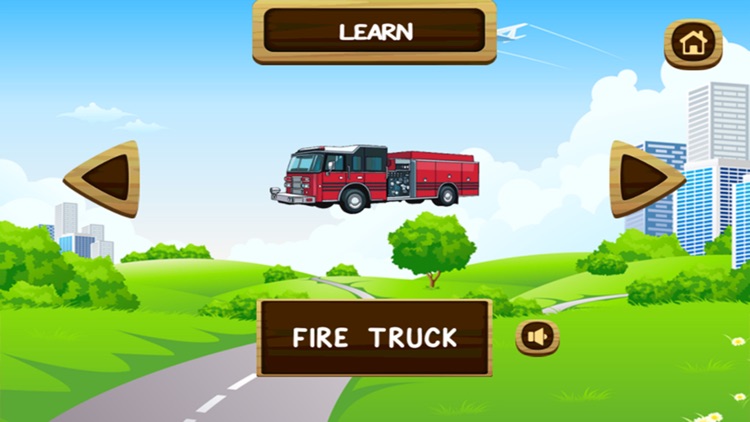 Cars and Trucks Puzzle Vocabulary Game for Kids and Toddlers - Education game to Learn Vehicle Vocabulary Words