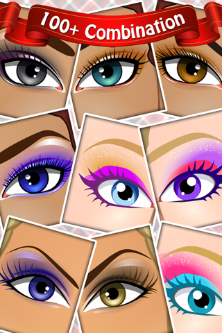 Prom Night Eye Makeover-makeup,eyeliner for girls free games screenshot 2