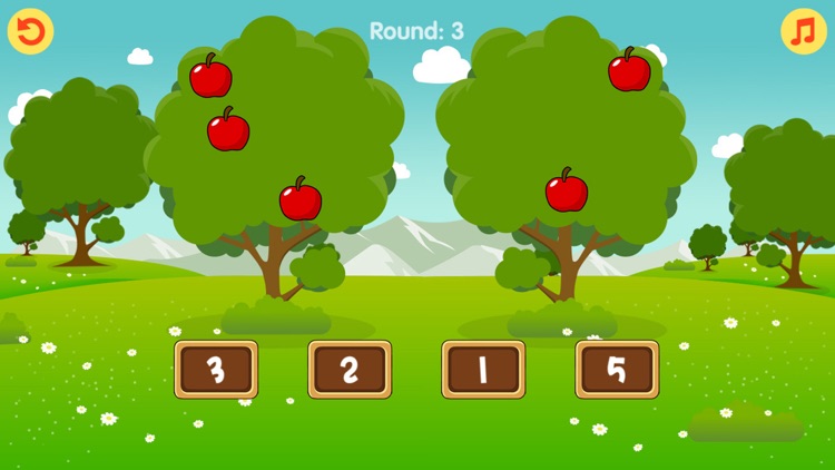 Counting Apples Game - Preschool Number Learning Game