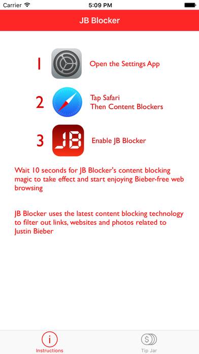 How to cancel & delete JB Blocker - Block Bieber content from iphone & ipad 3