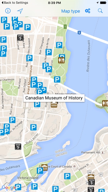 Leisuremap Canada, Camping, Golf, Swimming, Car parks, and more