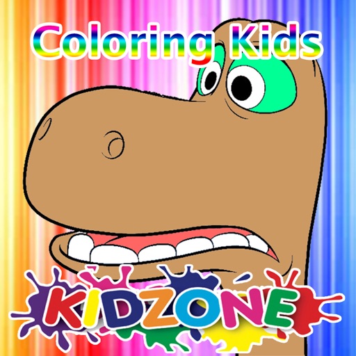 Preschool Kids Coloring Game For Dinosaur Edition
