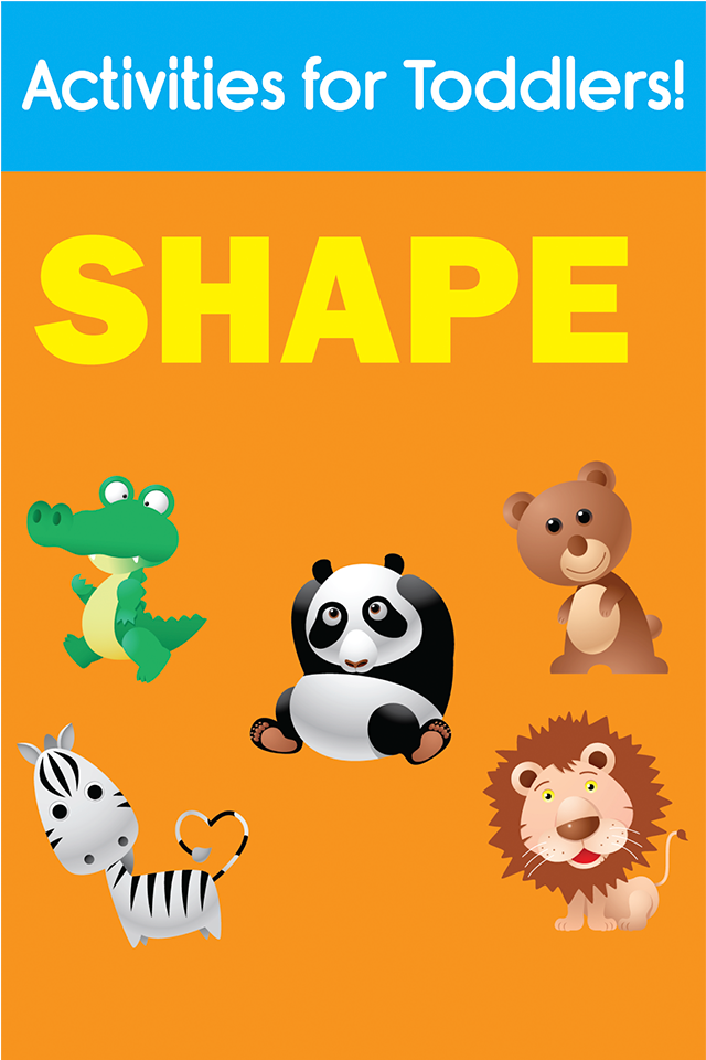 Baby Basic Shapes and Colors Wild Animals Games for Toddlers