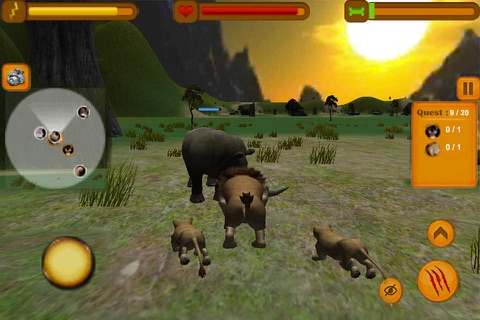 Real Lion Quest Forest Simulator 3d screenshot 2