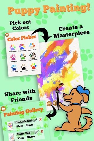 App for Dog - Puppy Painting, Button and Clicker Training Activity Games for Dogs screenshot 2