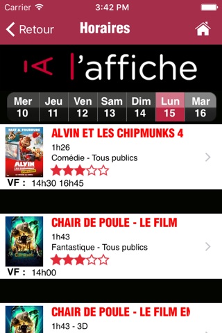 A l'affiche screenshot 3