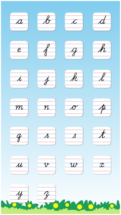 Cursive Writing Small letters : Kids learn to write lowercase alphabets and shapes screenshot-4