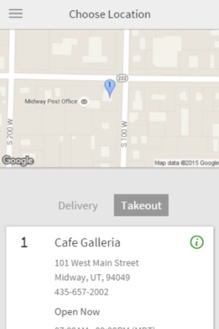 Cafe Galleria screenshot 2