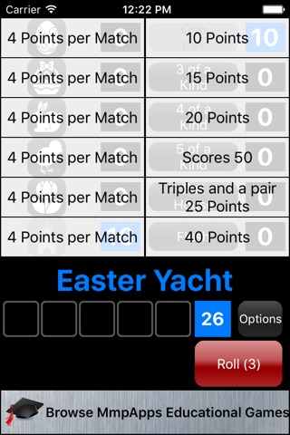 Easter Yacht - Dice with a festive theme screenshot 4