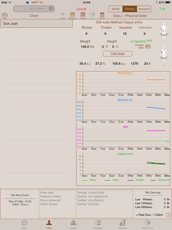 Personal Trainer - myPT assistant for iPad screenshot-3