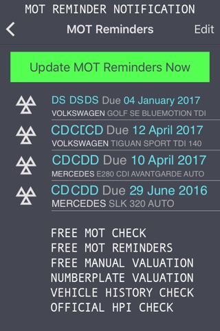Car Check with MOT Reminder screenshot 2