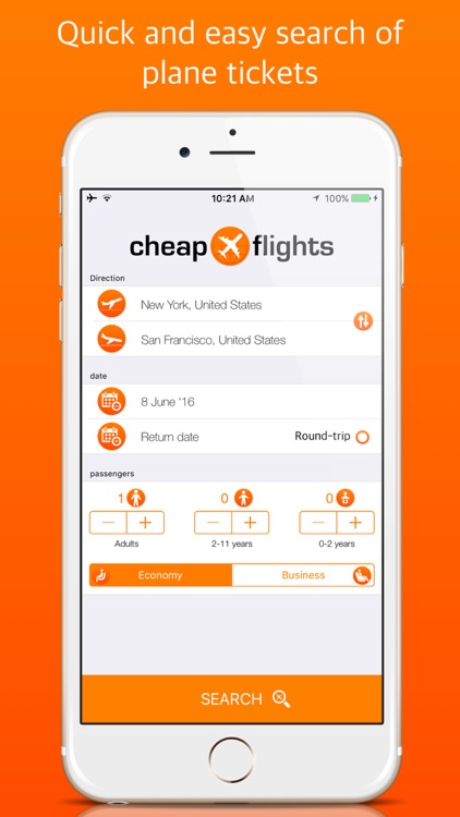 Cheap Flights OK! Quick and easy search of plane tickets.