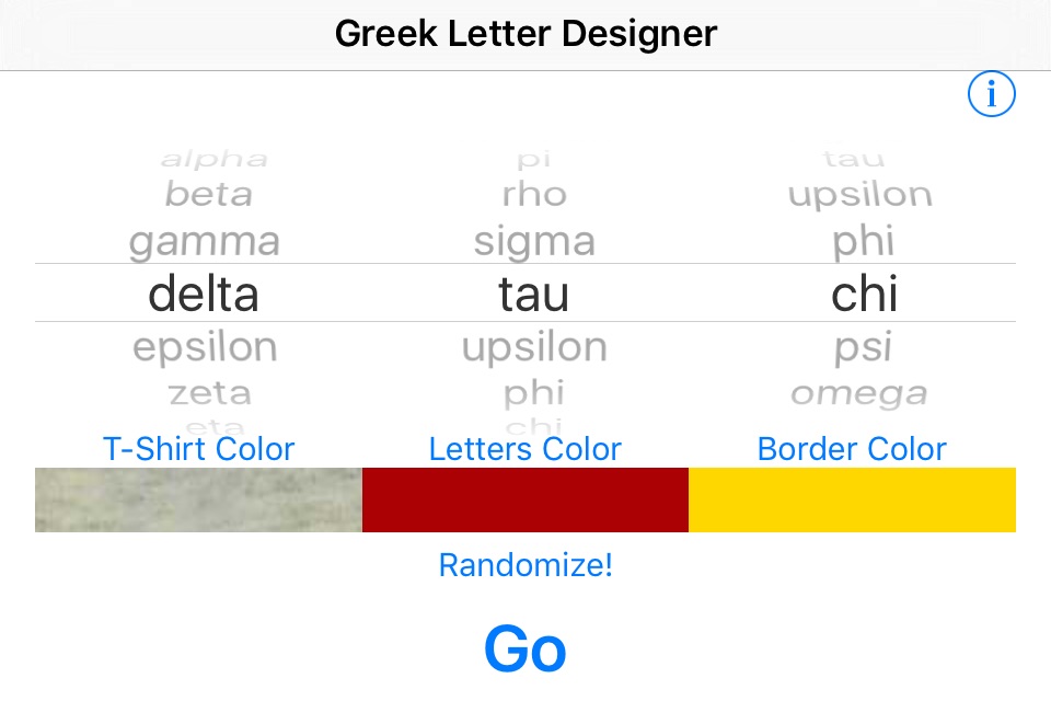 Greek Letter Designer screenshot 2