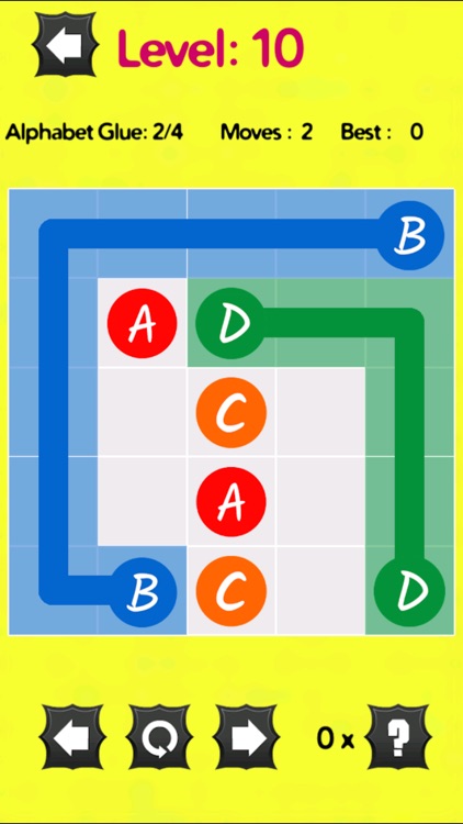 Alphabet Glue - Link similar alphabets on the board