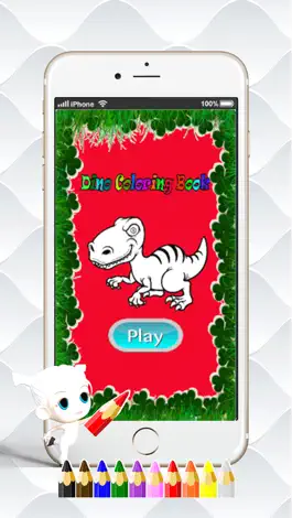 Game screenshot Dino Paint Drawing Color : Cute Caricature Art Idea Pages For Kids hack