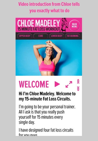 Chloe Madeley 15 Minute Fat Loss Workout screenshot 2